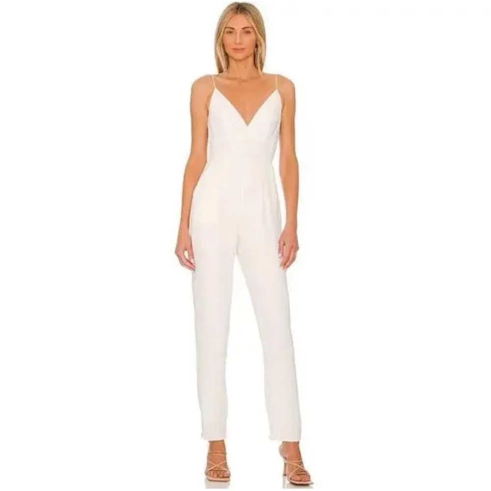 More to Come x Revolve Heidi Cami Jumpsuit White Pants One Piece